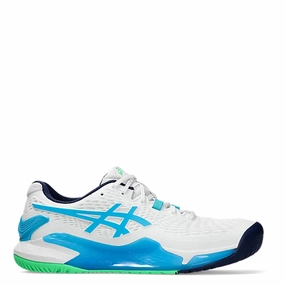 ASICS GEL-RESOLUTION 9 WOMEN'S (WHITE/DIGITAL AQUA) Asics Gel Sileo Running Shoes