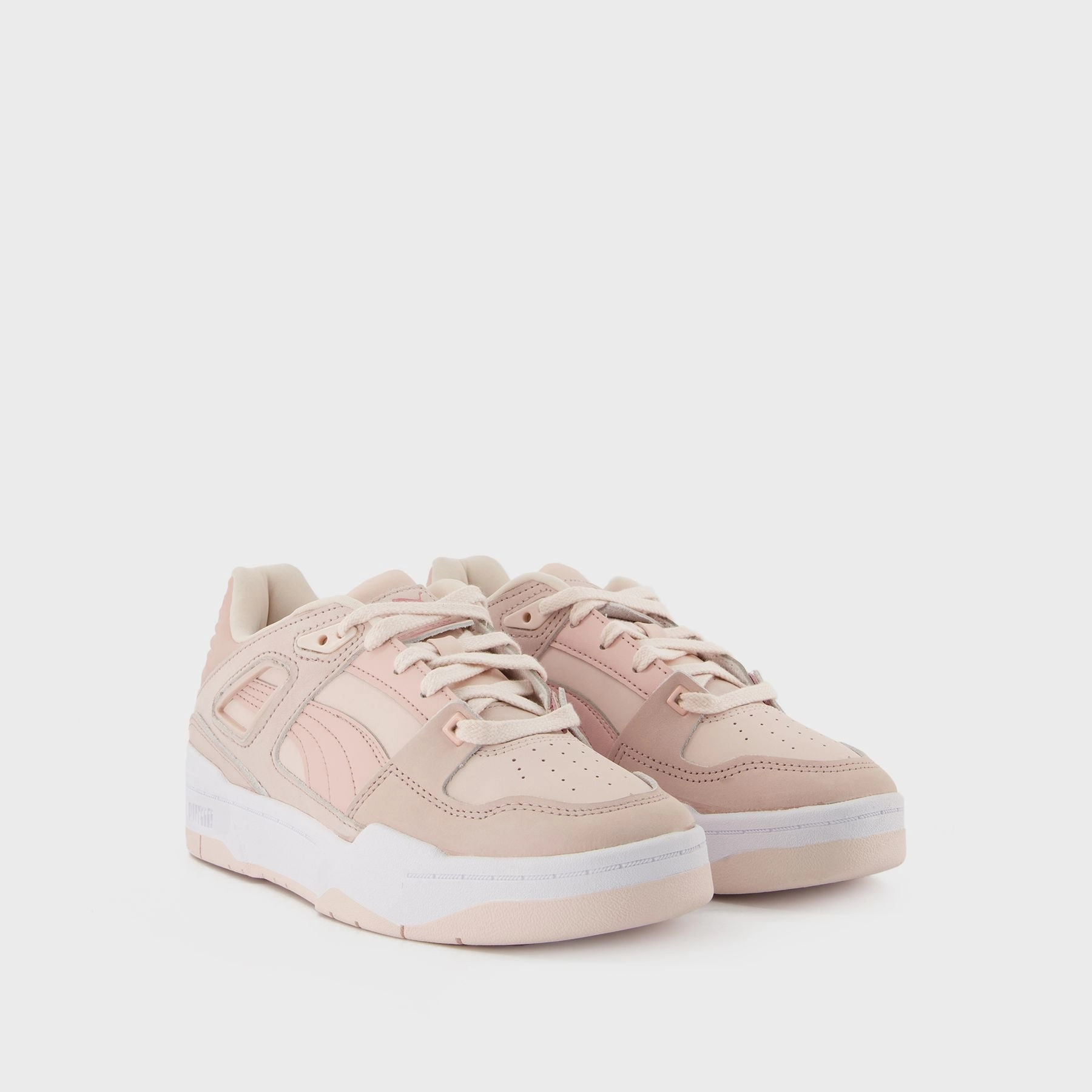 Baskets Slipstream Invdr Prm en Cuir Rose Asics Leather Walking Shoes
