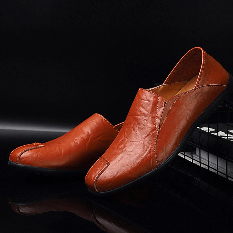 PU Leather Big Size37-48 Men Male Slip on Office Oxford Casual Loafers Business Man Dress Shoes Wearing Flat Shoes