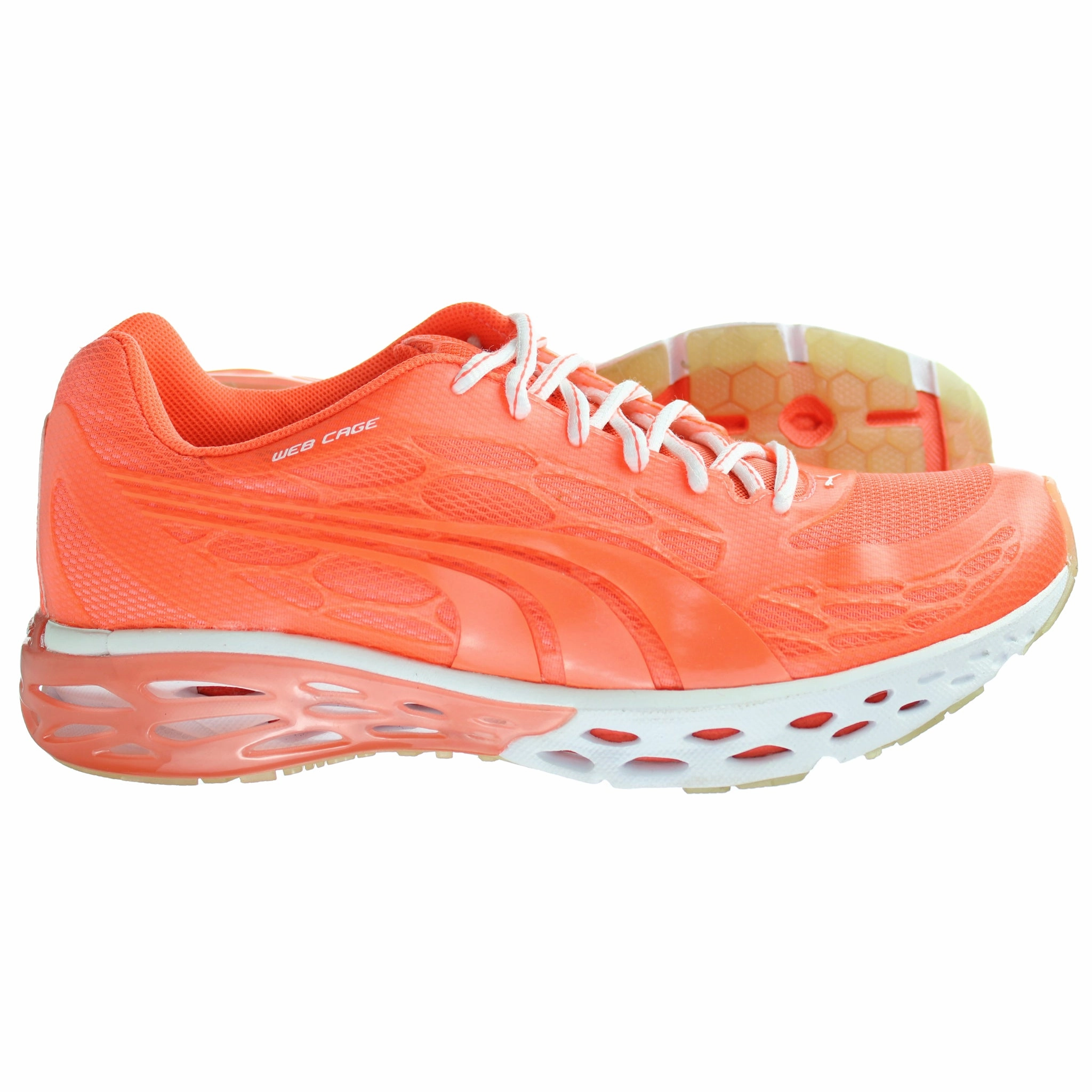 Asics Shoes International Shipping Puma Bioweb Elite Glow Womens Orange Running Shoes