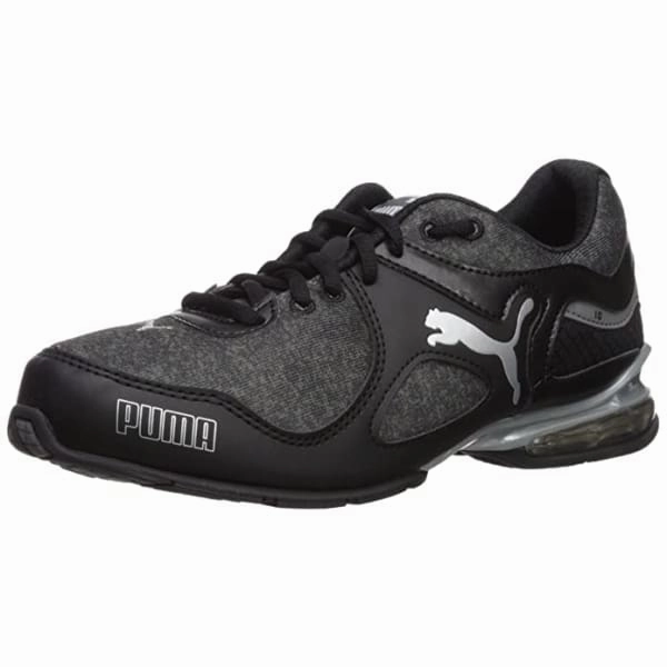 Puma Cell Riaz Womens Athletic Running Shoes Black Steel Gray Asics Warranty On Shoes