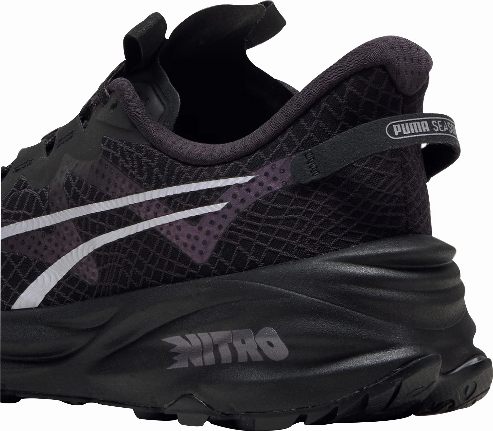 Asics Without Lace Shoes Puma Fast-Trac Nitro 3 GORE-TEX Mens Trail Running Shoes - Black
