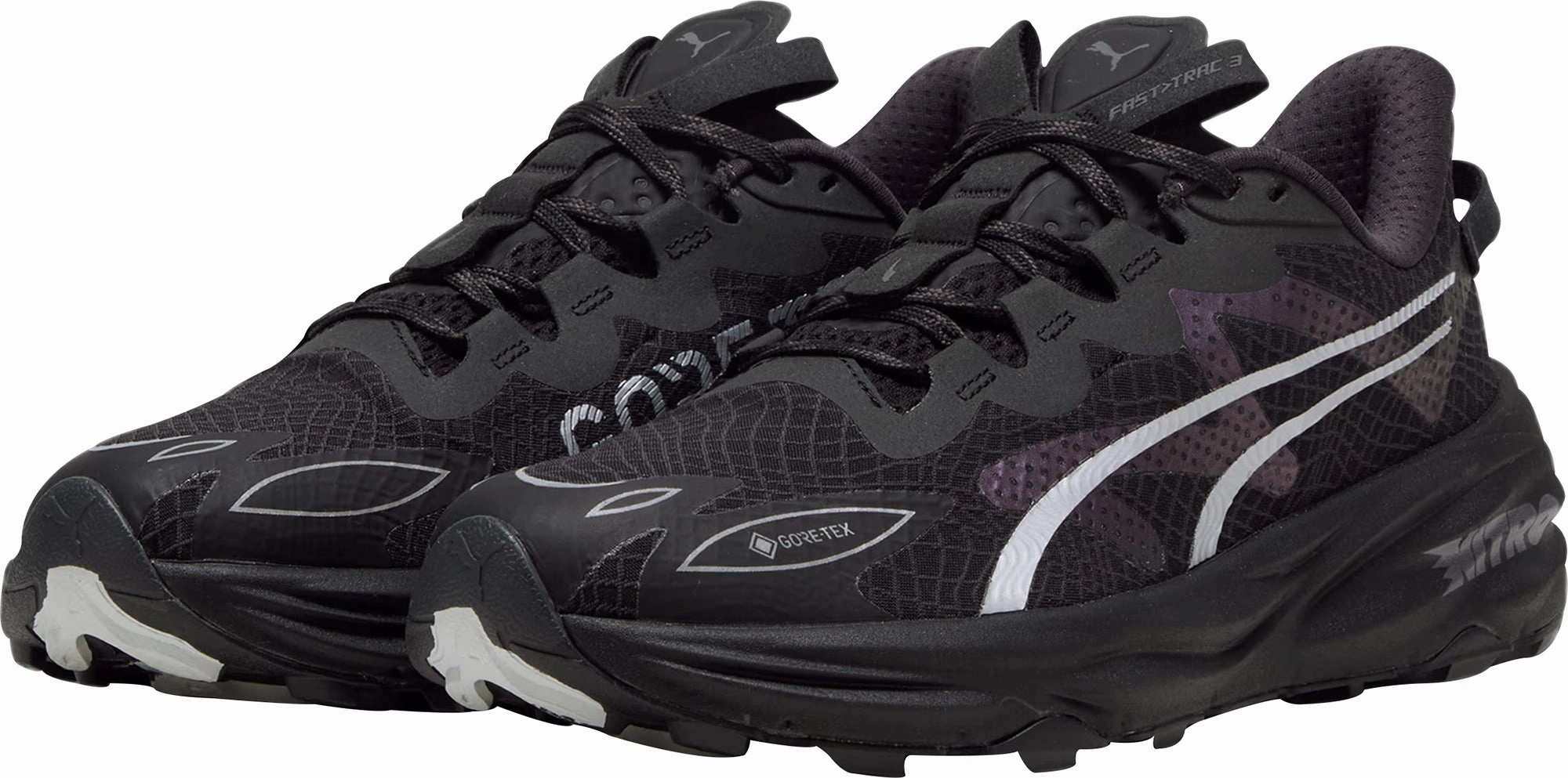 Puma Fast-Trac Nitro 3 GORE-TEX Mens Trail Running Shoes - Black Asics Army Running Shoes