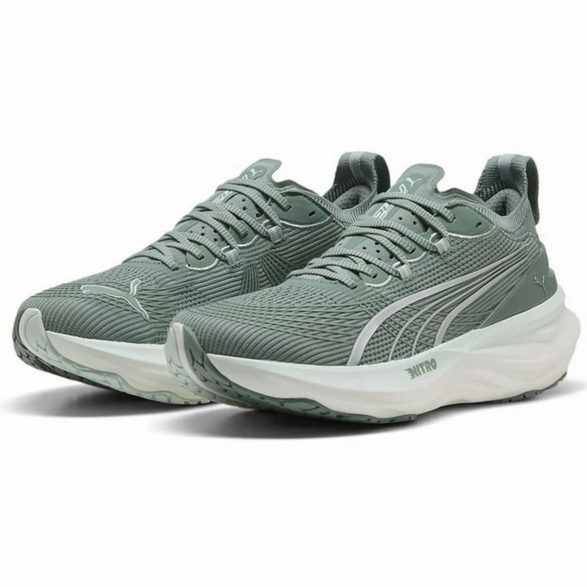 Puma Foreverrun Nitro 2 Running Shoes - Mens - Green Moon/Peaceful Blue Asics Running Shoes Weight