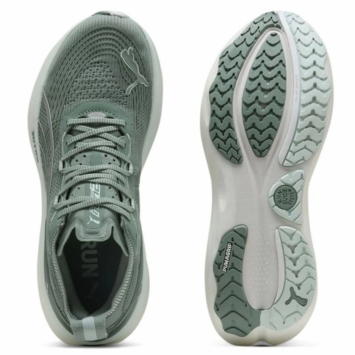 Asics Shoes Uae Puma Foreverrun Nitro 2 Running Shoes - Mens - Green Moon/Peaceful Blue