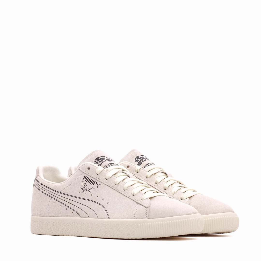 Classic Asics Cheer Shoes Puma Men Clyde No. 1 Frosted Ivory Smokey Gray 389555-01