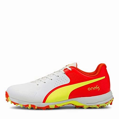 Puma Men's Red, Yellow & White Cricket Shoe- 10 UK Asics Shoes Plantar Fasciitis