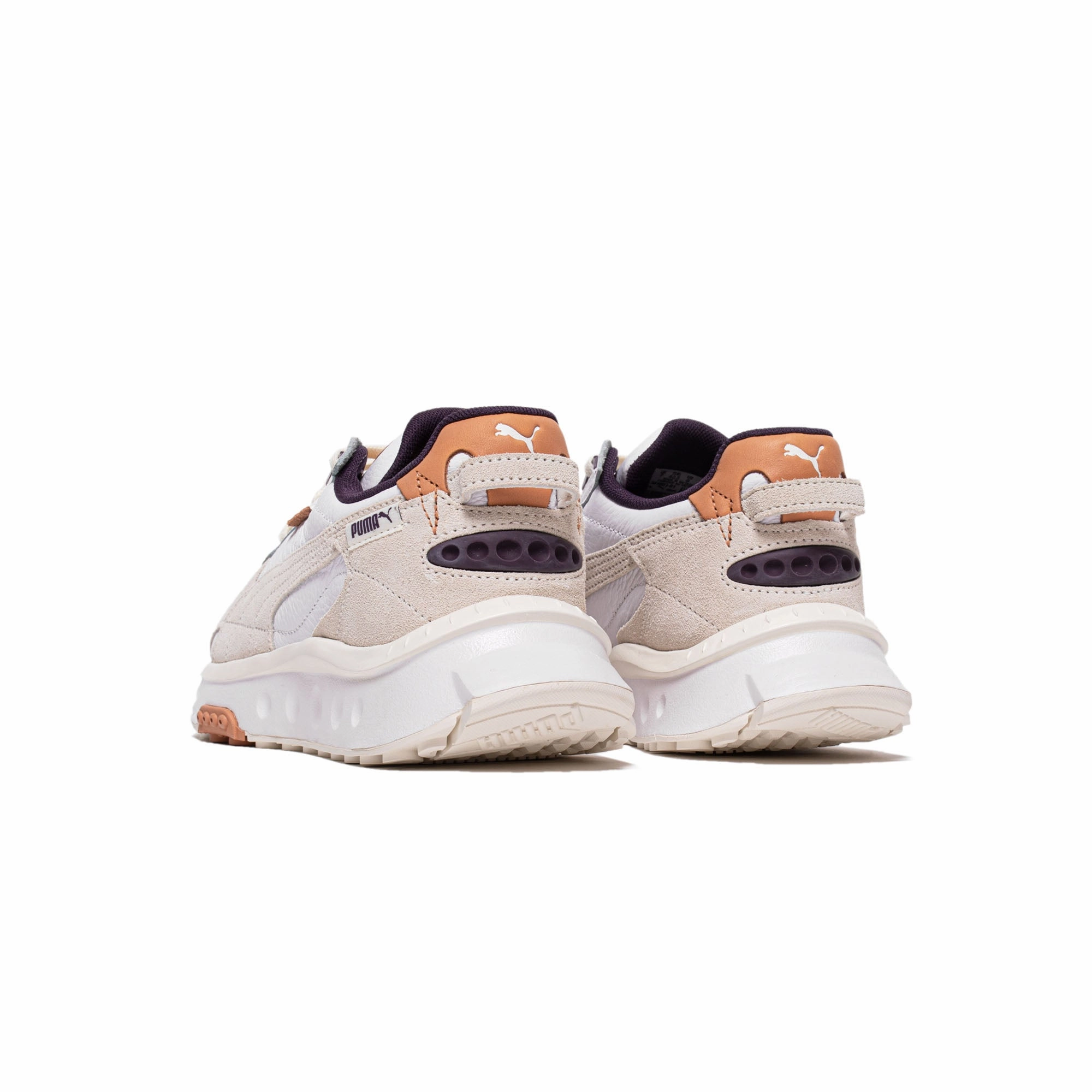 Puma Mens Wild Rider SC Shoes 'Vaporous Gray-Puma White' Puma Suede Athletic Shoe