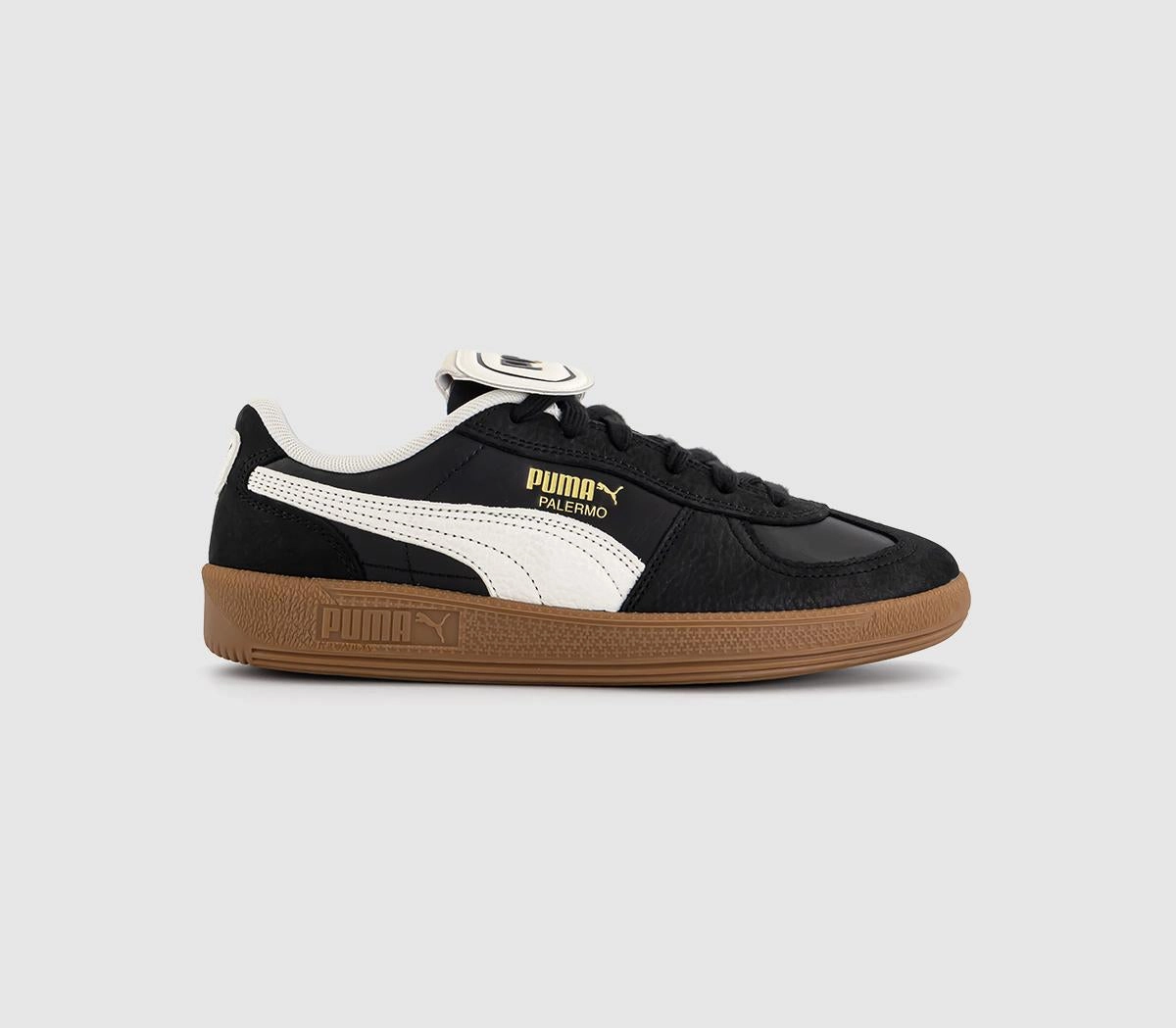 Puma Palermo Trainers Premium Black White Asics Shoes Tiger