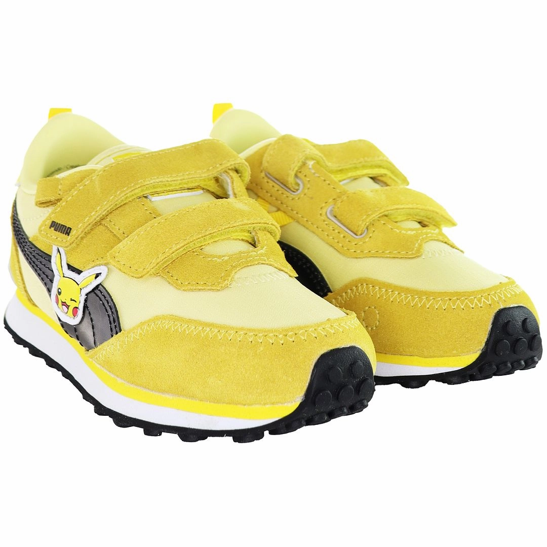 Puma Shoes With Ribbon Puma Pokemon x Rider FV Kids Yellow Trainers