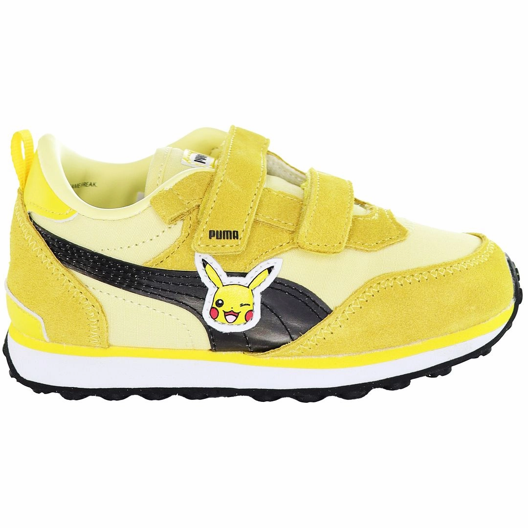 Puma Forever Faster Shoes Puma Pokemon x Rider FV Kids Yellow Trainers