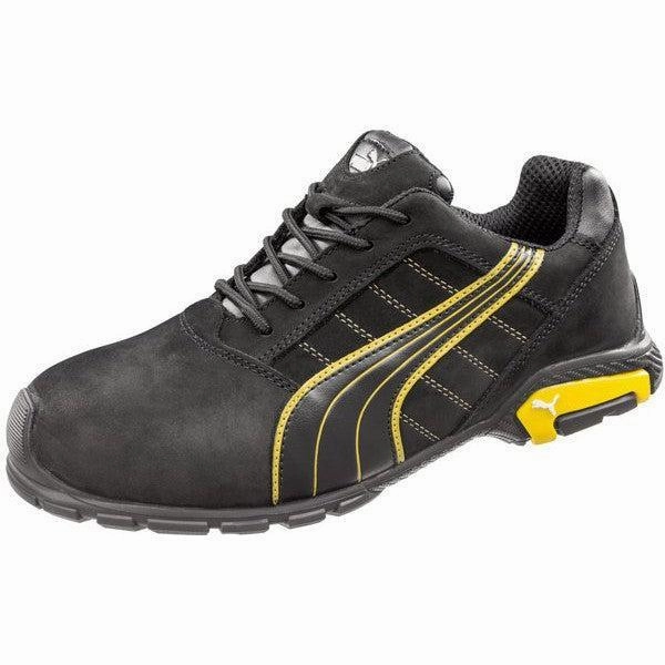 PUMA SAFETY AMSTERDAM BLACK/YELLOW-642717 Ferrari X Puma Shoes