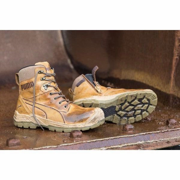 PUMA SAFETY CONQUEST WHEAT WITH ZIP-630727 Lightest Weight Asics Running Shoe