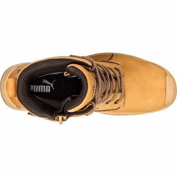 PUMA SAFETY CONQUEST WHEAT WITH ZIP-630727 Asics Running Shoes Size 6