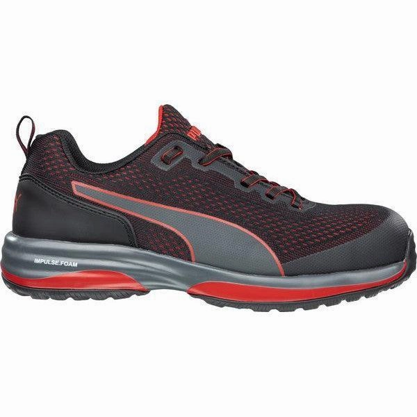 PUMA SAFETY SPEED CLOUD BLACK/RED-644497 Asics Colorful Running Shoes