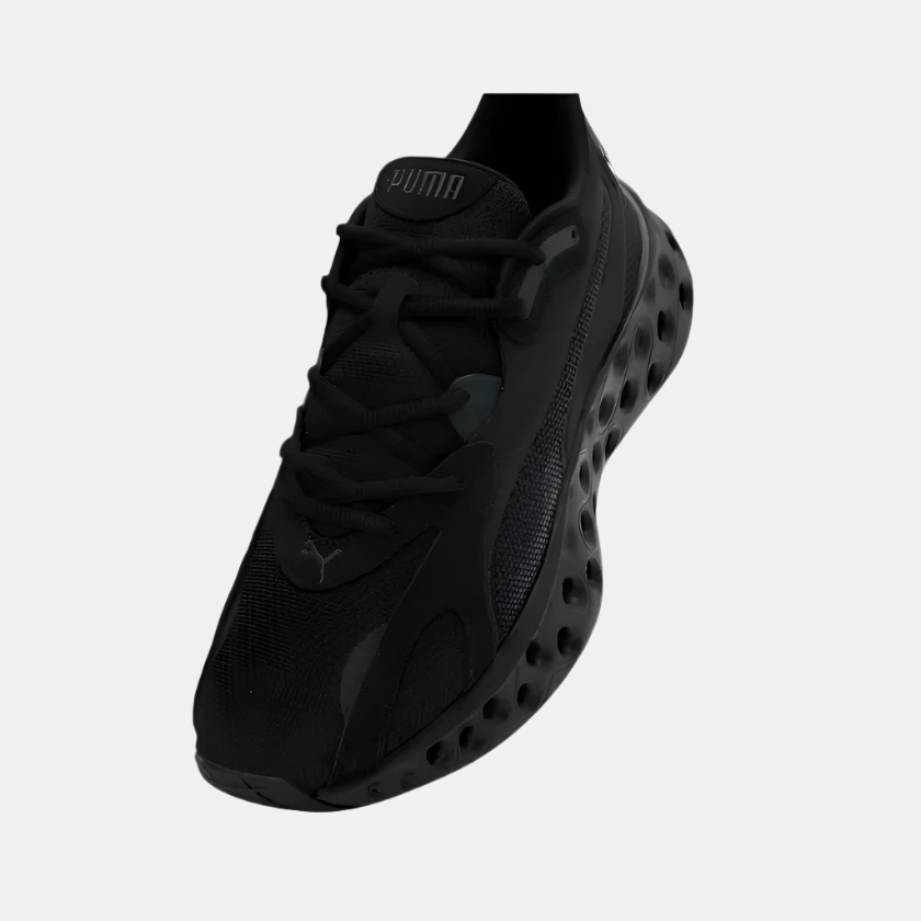 Asics Plush Running Shoes Puma SOFTRIDE Frequence Unisex Running Shoes -Black/Flat Dark Gray