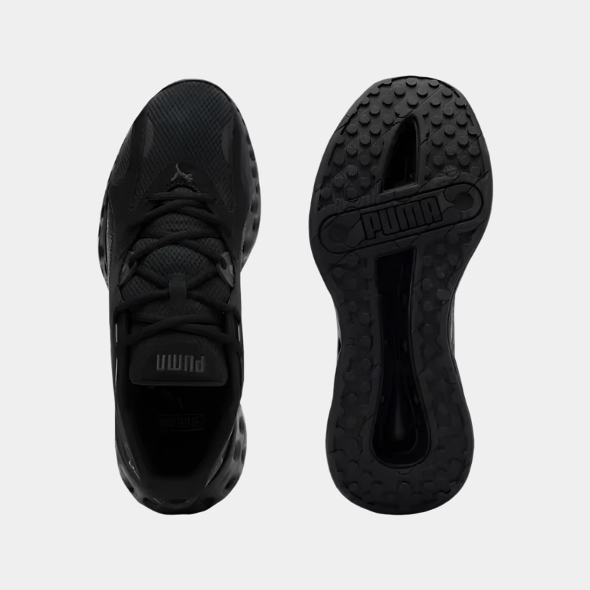 Puma SOFTRIDE Frequence Unisex Running Shoes -Black/Flat Dark Gray Paolini Asics Shoes