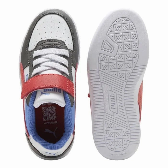 Puma Axelion Spark Running Shoes PUMA TODDLER CAVEN 2.0 BLOCK WHITE RED BLACK SHOE