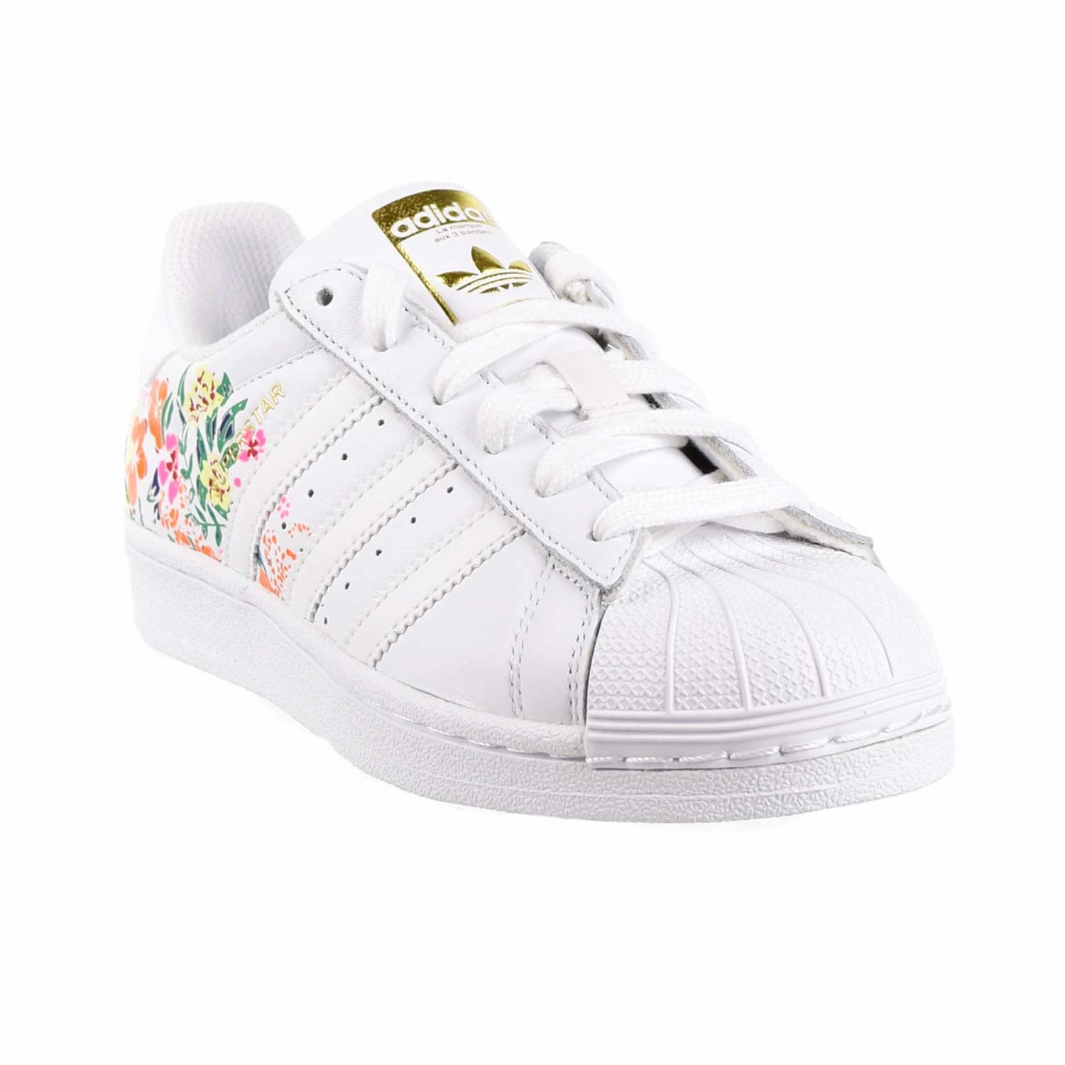 Adidas Ultra Boost Golf Shoes Adidas Superstar Womens Shoes Floral Footwear White/Gold Metallic