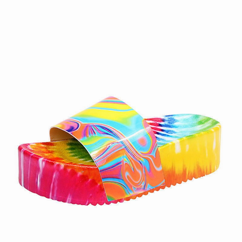 Graphic Print Air Walker Women's Sandals Flat Shoes Payless