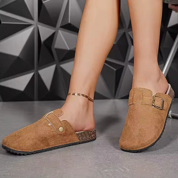 Women's Shoes Women's Closed Toe Slippers Women's Sandals Retro Fashion Garden Clog Slide 2024 New  slipper Olukai Moloa Slippers