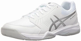 ASICS Men's Gel-Dedicate 5 Tennis Shoe, White/Silver, 10.5 M US Asics Kayano Shoes Sale