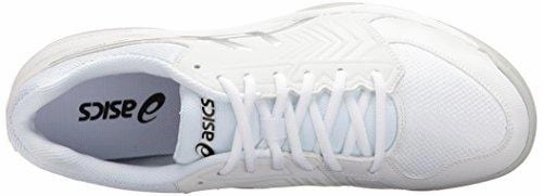 Otsutsuki Tiger Shoes Asics ASICS Men's Gel-Dedicate 5 Tennis Shoe, White/Silver, 10.5 M US
