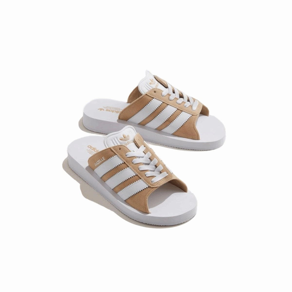 Adidas   GAZELLE BEACH SLIDES W MAGIC BEIGE/FTWWHT/FTWWHT //JQ7422 Adidas Lite Racer Adapt Running Shoe