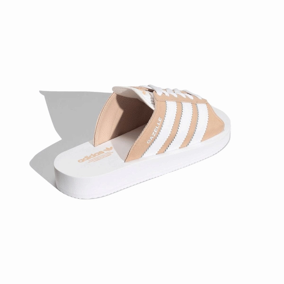 Adidas   GAZELLE BEACH SLIDES W MAGIC BEIGE/FTWWHT/FTWWHT //JQ7422 Adidas Jeremy Scott Bones Shoes