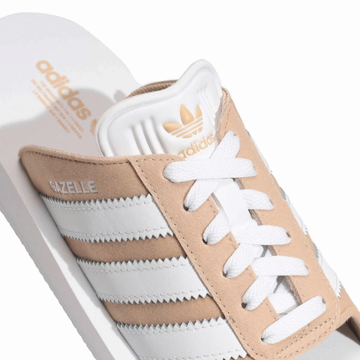 Adidas   GAZELLE BEACH SLIDES W MAGIC BEIGE/FTWWHT/FTWWHT //JQ7422 Best Adidas Shoes Skateboarding