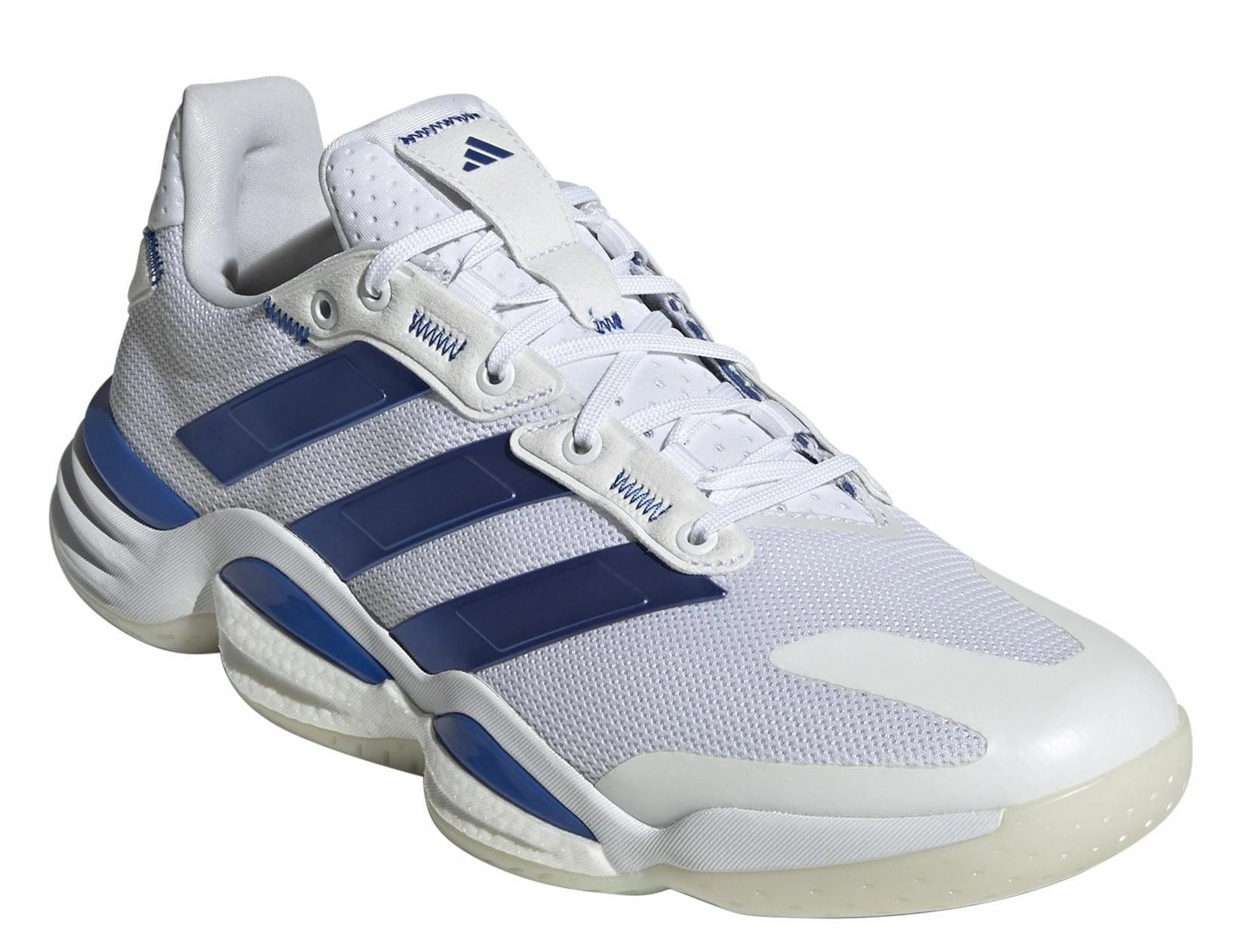 ADIDAS Stabil 16 Mens Badminton Shoes - White / Blue Soccer Shoes Adidas F50