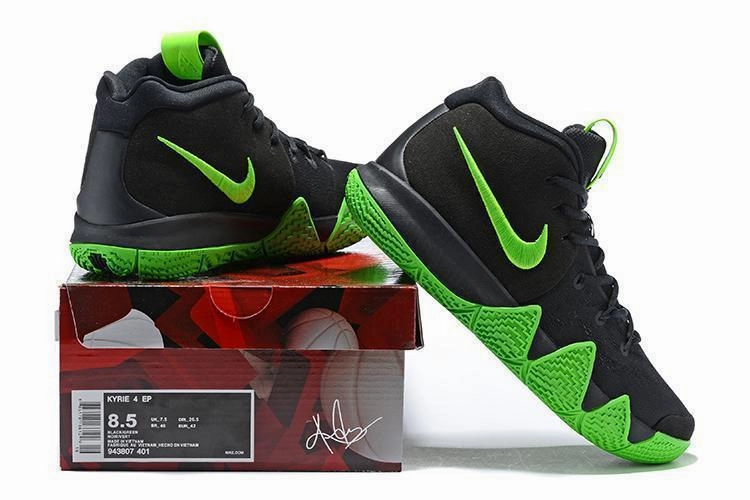 Nike Kyrie 4 "Halloween" Black Green Men Basketball Shoes Sale Size US 7,8,8.5,9.5,10,11,12 Best Asic Shoes For Supination