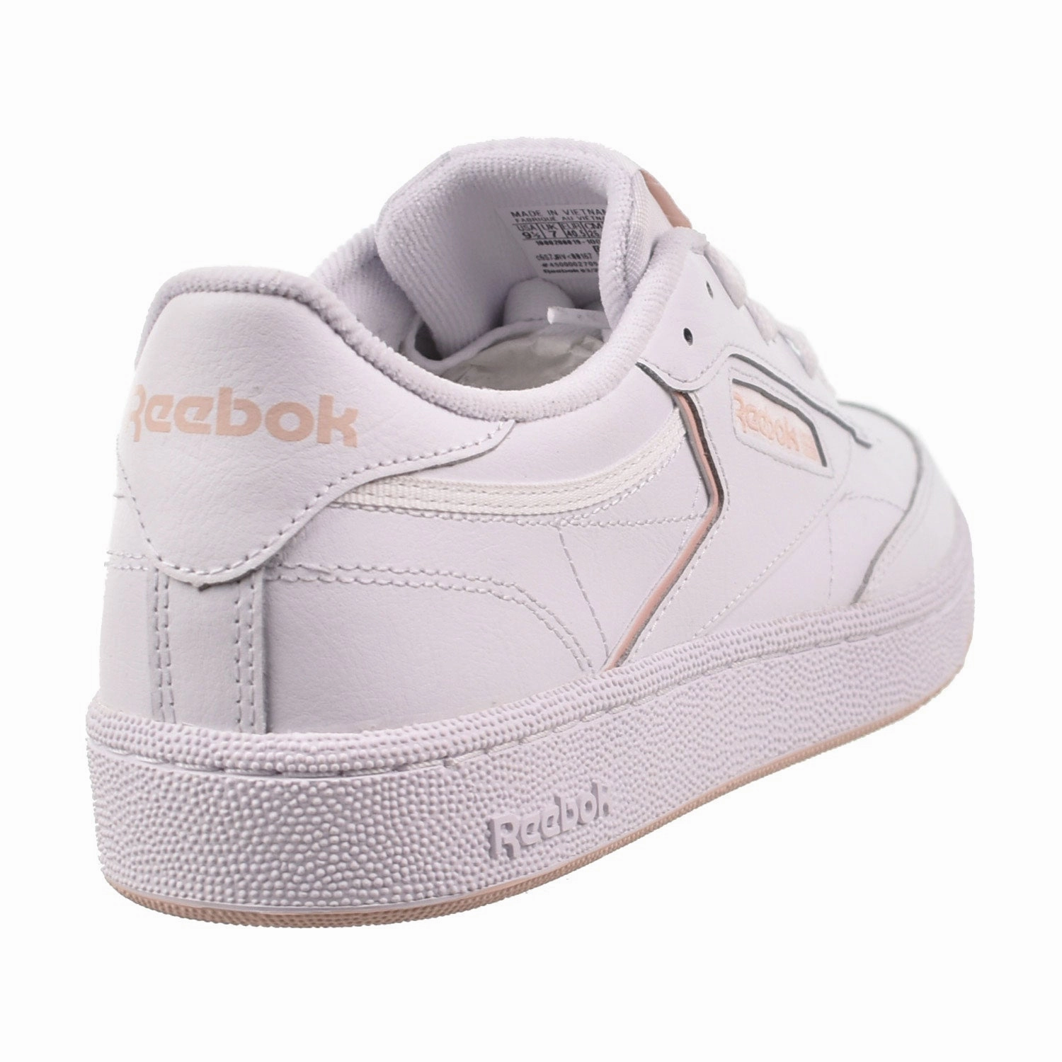 Run 70s 2.0 Lifestyle Tennis Shoes Reebok Club C 85 Leather Women`s Shoes White-Pink