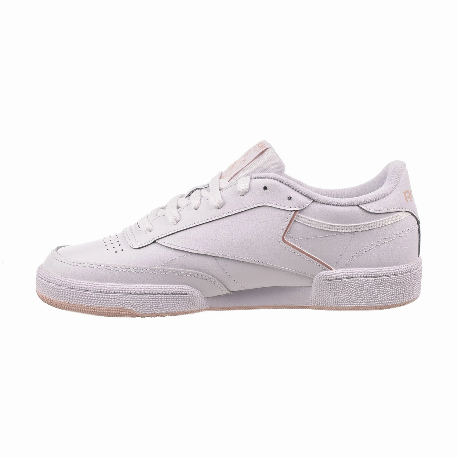 Best Running Shoes With Narrow Feet Reebok Club C 85 Leather Women`s Shoes White-Pink