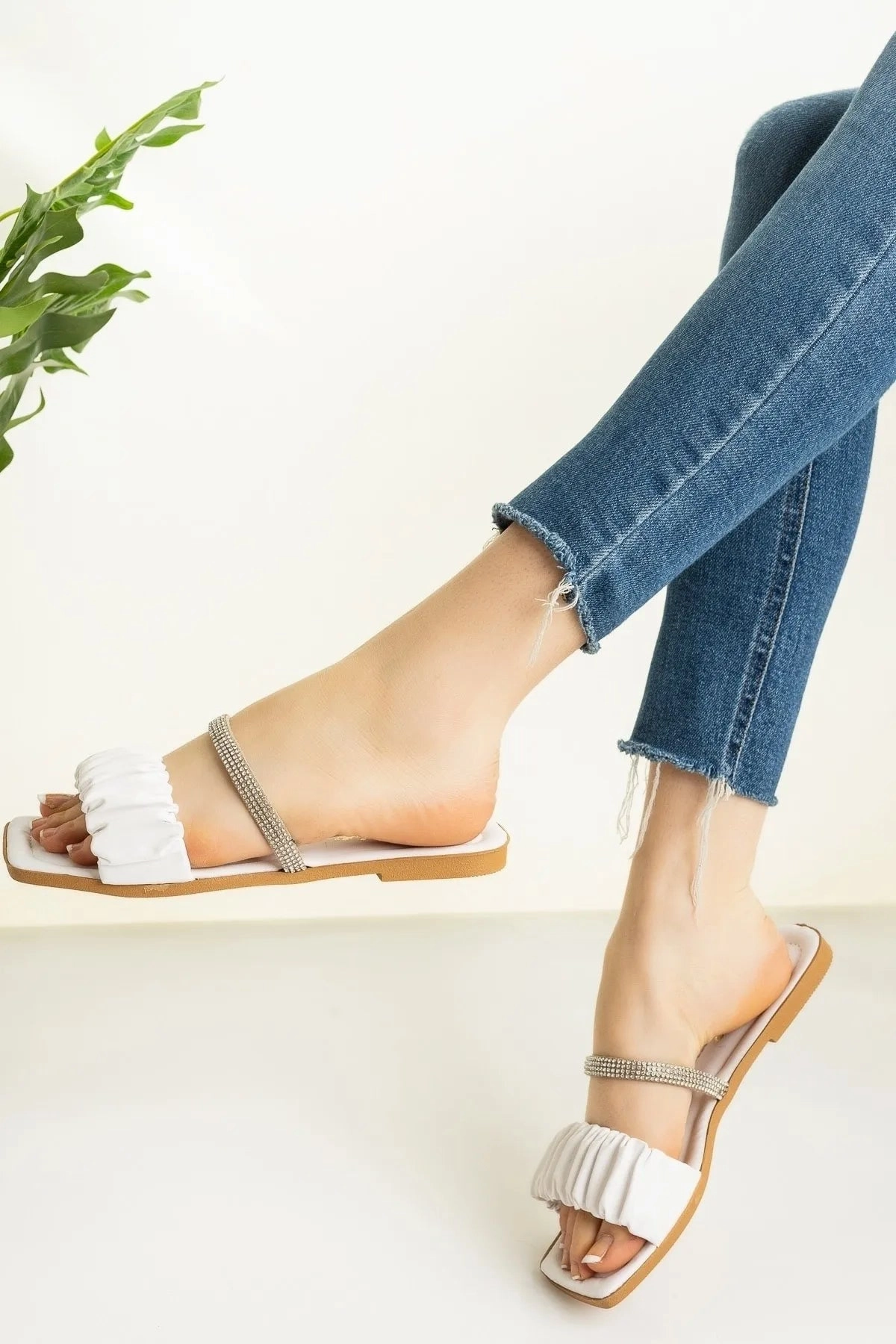 Ramen Slippers Modafrsat Women's Stone  Drawstring Dowry Bundle Daily Slippers