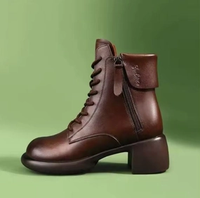 Winter Leather Women Boots Thick Wool Warm Women  Casual Shoes    596837 (37) Wide Width Casual Country Bar Shoes