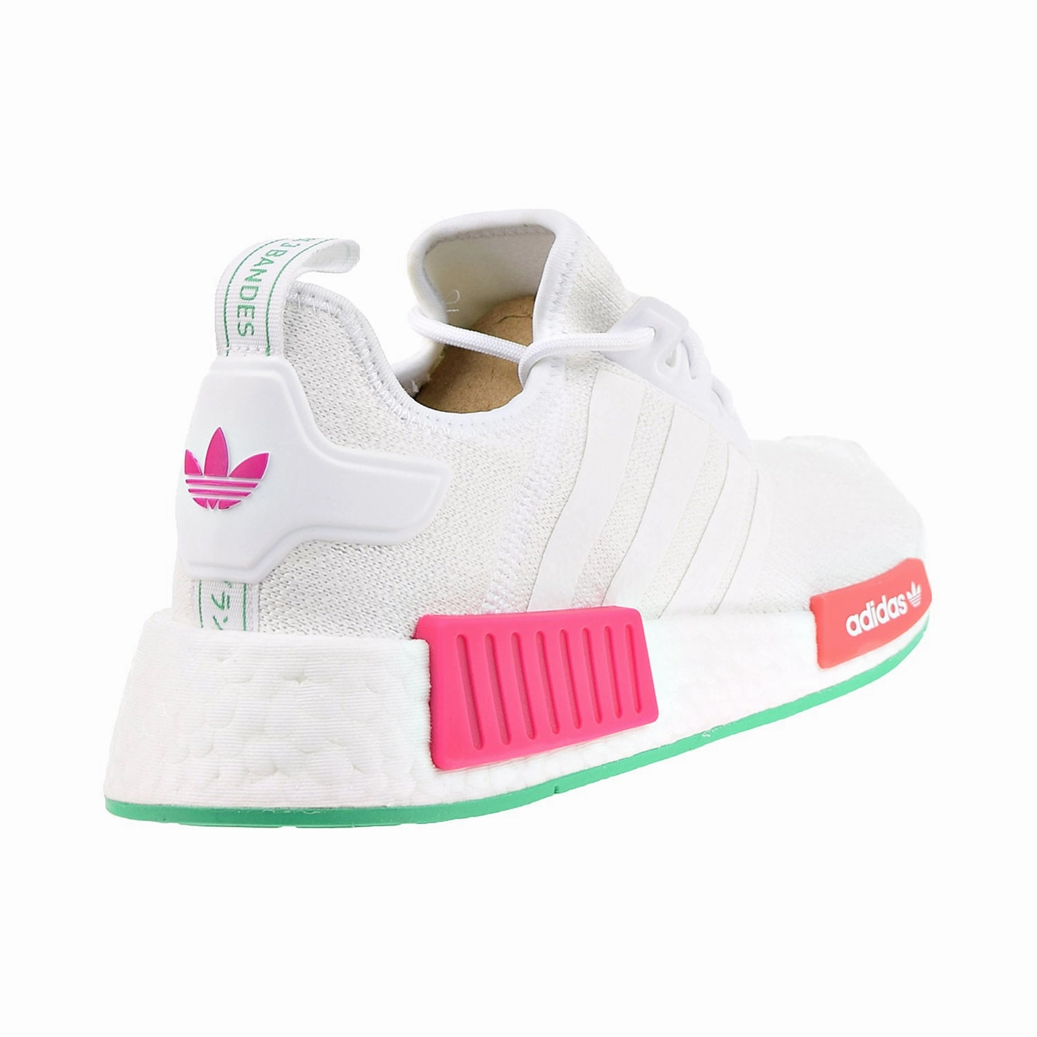 Adidas Originals NMD_R1 Women's Shoes White/Hi-Res Green/Real Magenta Adidas Streetball Shoes