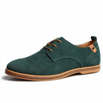 Casual Shoes For Hiking New spring men flats lace up male suede oxfords men leather shoe