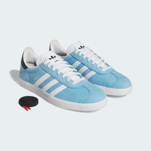 Adidas MNUFC x Familia Gazelle ADV Crystal White - Core Black - Better Scarlet Adidas Bellingham Shoes