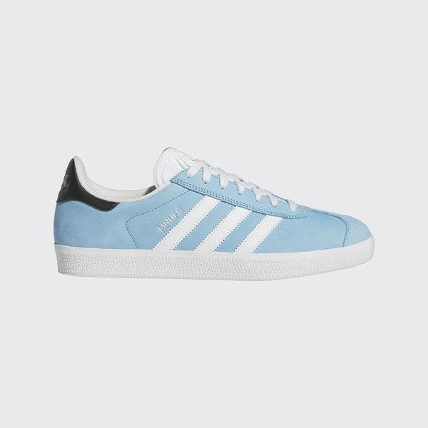 Laceless Adidas Shoes Adidas MNUFC x Familia Gazelle ADV Crystal White - Core Black - Better Scarlet