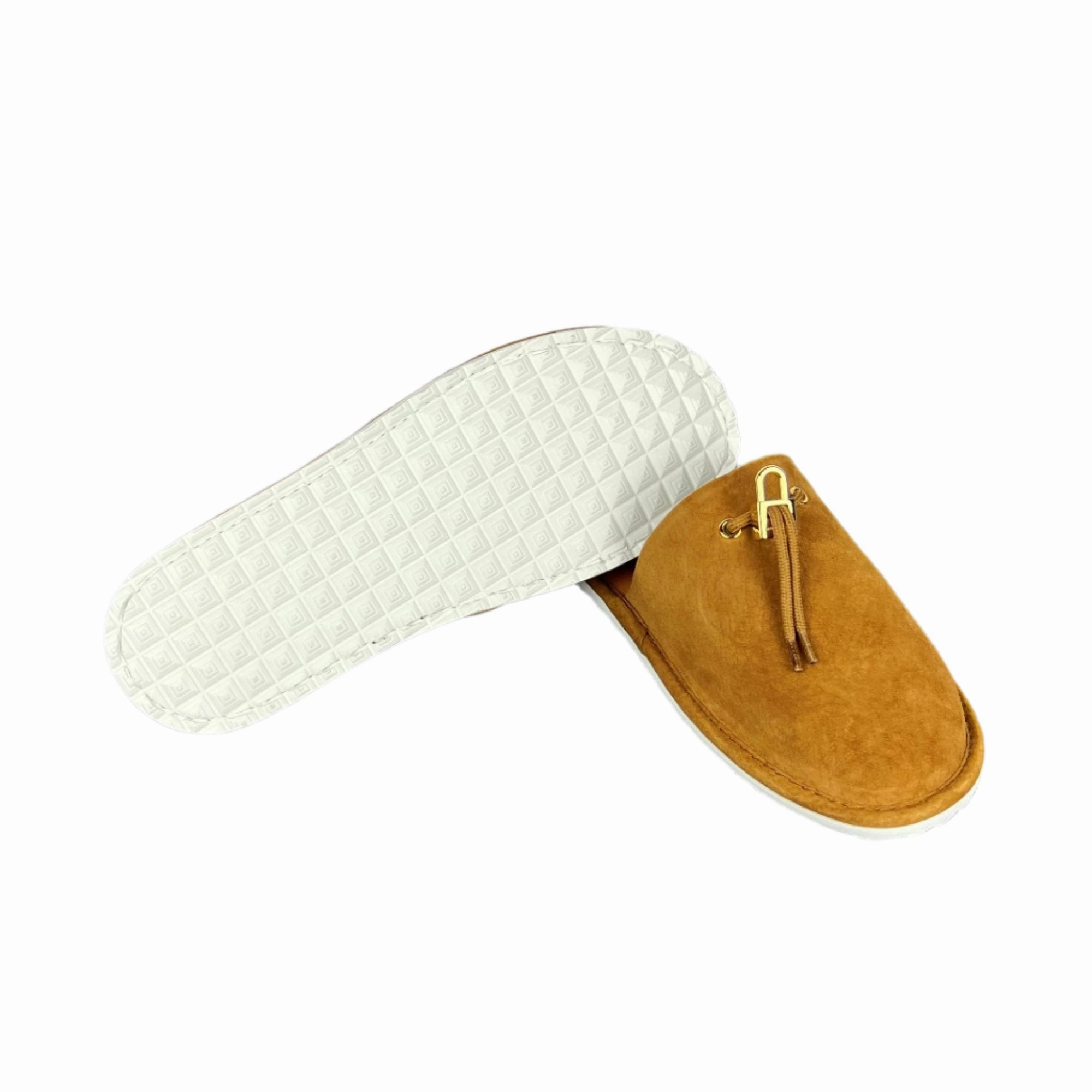 High Heel Slides Buscemi Men's Greenwich Cuoio Leather Slippers