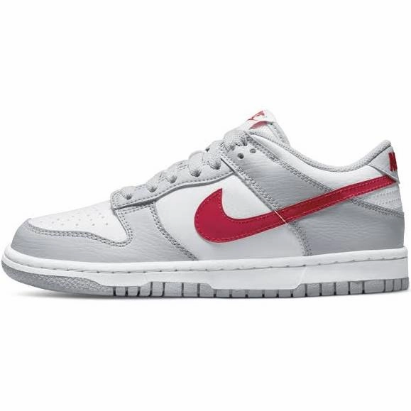 Asics Running Shoes For Winter NIKE DUNK LOW WHITE WOLF GREY UNIVERSITY RED (GS)