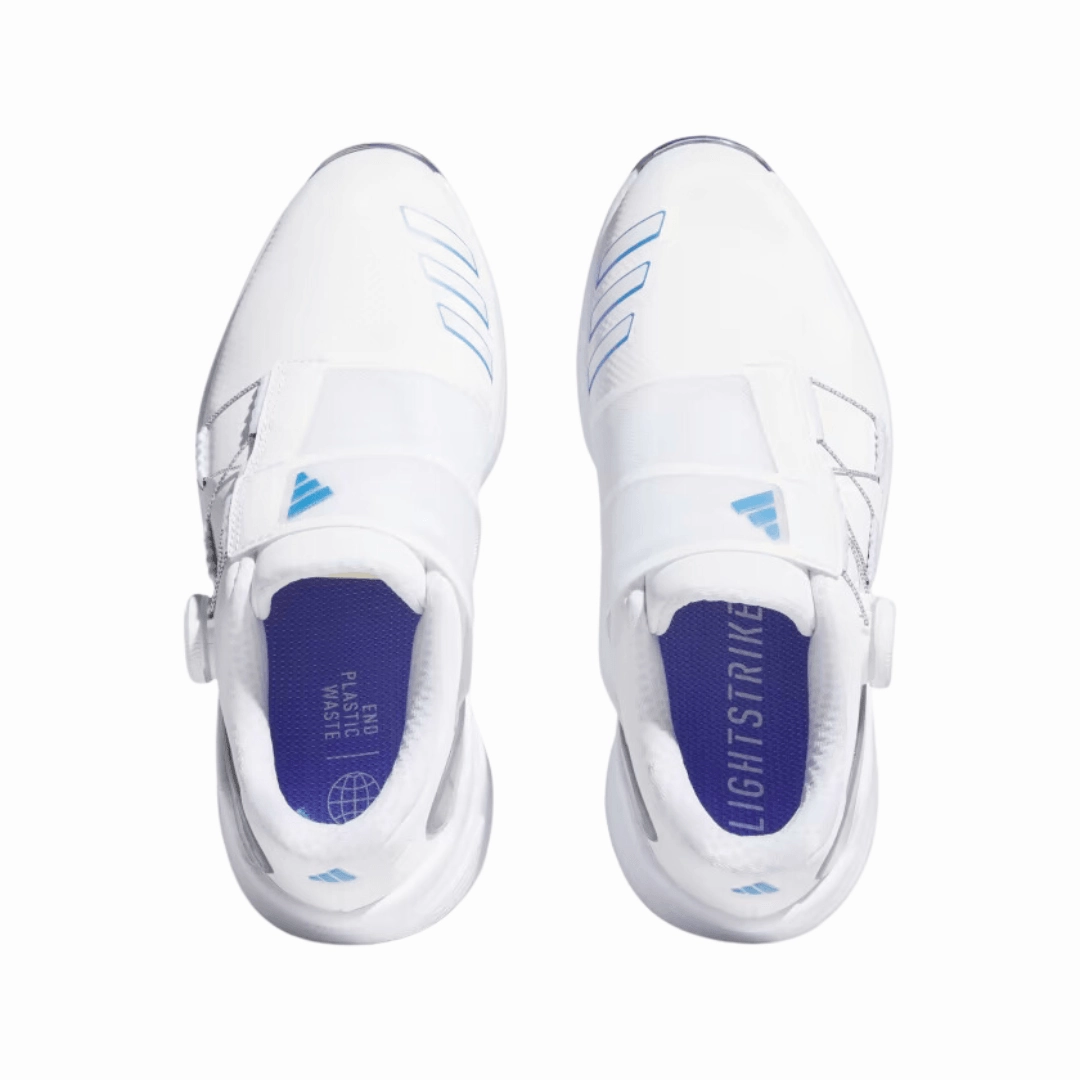 Adidas ZG23 BOA Golf Shoes - Cloud White / Blue Fusion Met. / Silver Metallic Monsters Inc Shoes Adidas
