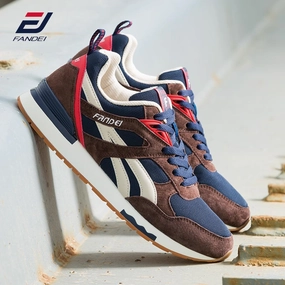 Running Sneakers FANDEI winter retro running shoes for men outdoor sport shoes men sneakers men walking jogging shoes genuine suede leather PE