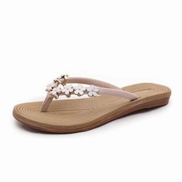 Express Flip Flops HEE GRAND 2018 New Women's Slides Flowers Decoration Girls Outdoor Slippers Flip Flops Causal Shoes for Beach & Sun XWD6617