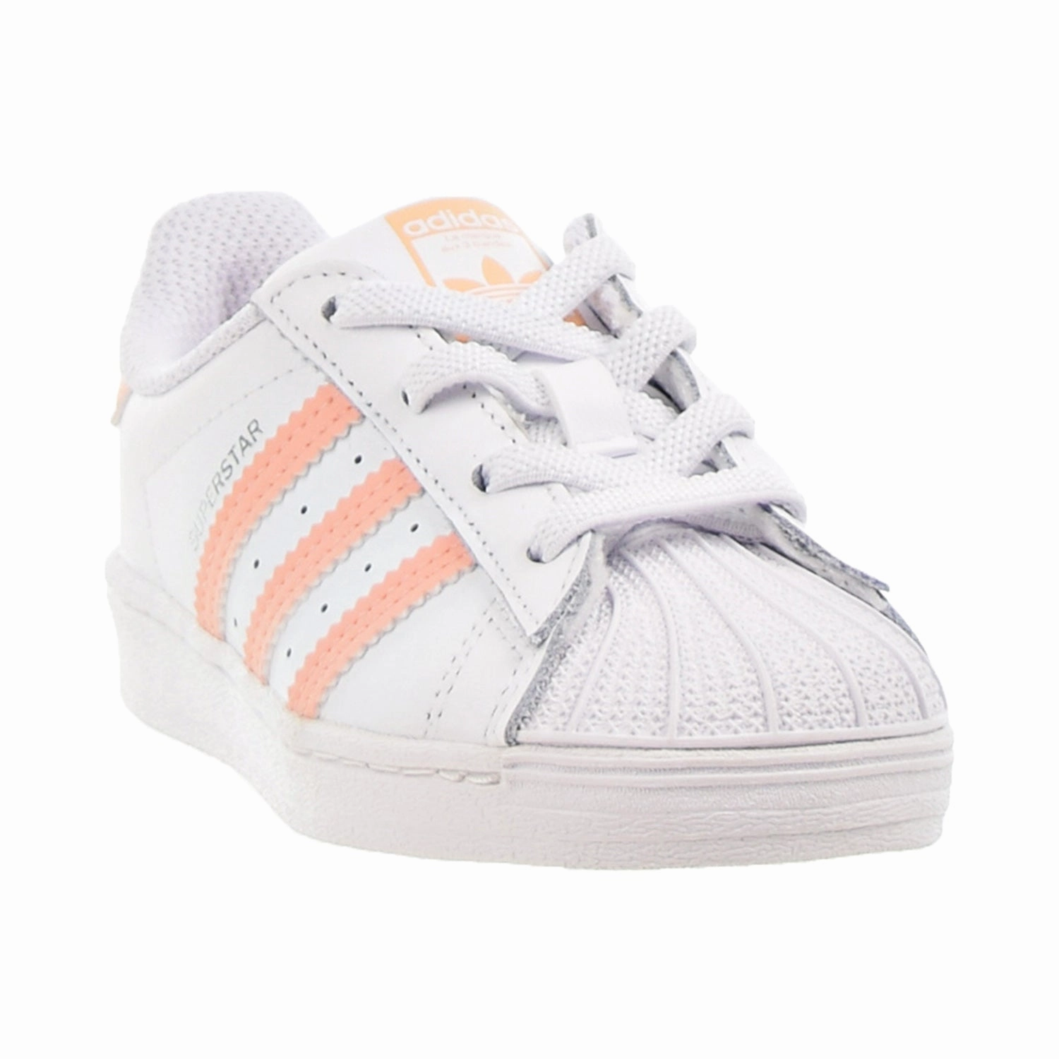 Adidas Superstar EL I Toddlers' Shoes Footwear White-Haze Coral-Footwear White Kobe's Adidas Shoes