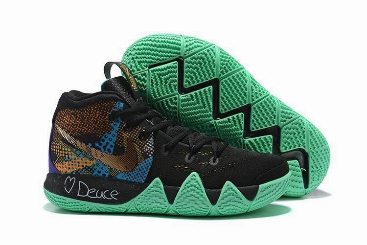 Nike Kyrie 4 Black Green Men Basketball Shoes Sale Size US 7-12 Asics Gel-pulse 11 Running Shoes