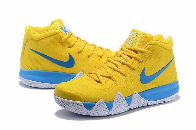 Asics Ff Turbo Shoes Nike Kyrie 4 Yellow Blue Men Basketball Shoes Sale Size US 7,8,8.5,9.5,10,11,12