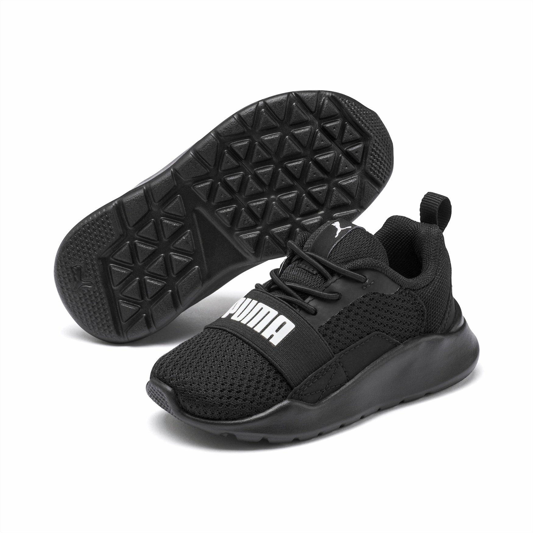 Asics Running Shoes Gt 2000 7 .Puma Toddler Wired PS Black - (372028 01) - PW - R1L10