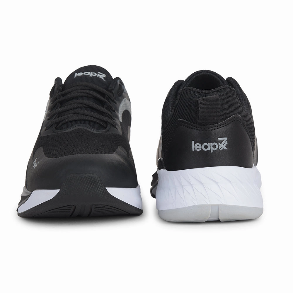Flex Runner Kids Road Running Shoes Leap7x Sports Black Running Shoes For Mens EVELSTER-E By Liberty